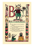B for Beauty and the Beast Wall Decal by Tony Sarge