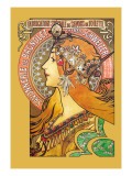 Savonnerie de Bagnolet Autocollant mural par Alphonse Mucha