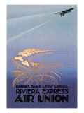 Riviera Express Air Union Wall Decal by Edmond Maurus