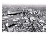 Zeppelin above Philadelphia Wall Decal