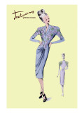 Floral Evening Dress Mode (wallstickers)