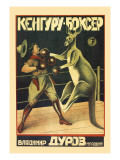Kangaroo Boxer Wandabziehbild