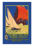 Grandes Regatas Internacionales Kalkomania ścienna autor Font Melchor Grandes Regatas Internacionales Kalkomania ścienna autor Font Melchor