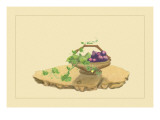 Eggplant and Charantia Wall Decal by Sofu Teshigahara