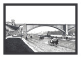 Washington Bridge and Speedway,  New York City Autocollant mural par William Henry Jackson