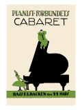 Pianist Forbundiets Cabaret Autocollant mural par Kage 