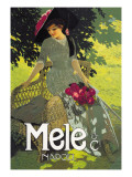 Lady in Green Wall Decal by Aleardo Terzi