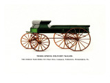 Three-Spring Delivery Wagon Wall Decal