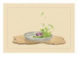 Foxtail Grass, Eggplant, and Cucumber Wall Decal by Sofu Teshigahara