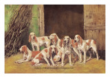 Franche Comet Hounds Wall Decal by Baron Karl Reille