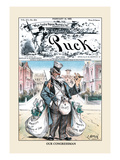 Puck Magazine: Our Congressman Autocollant mural par Joseph Keppler