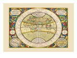 Hemisphaerium Orbis Antiqui Wall Decal by Andreas Cellarius
