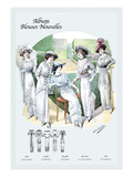 Album Blouses Nouvelles: Leisure on the Lawn Wall Decal