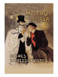Mothu et Doria Wall Decal by Thophile Alexandre Steinlen