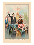 Abe Lincoln, On the Stump with Douglas Wall Decal by Harriet Putnam