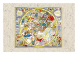 Celestial Sky Chart Wall Decal by Andreas Cellarius