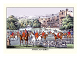 Fox Hunters Gather at Amstead Abbey Wall Decal by Henry Thomas Alken