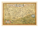 Map of Transylvania Wall Decal by Abraham Ortelius