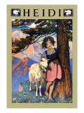 Heidi (couverture) Autocollant mural par Jessie Willcox-Smith