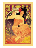 Job Wall Decal by Alphonse Mucha