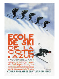 Ecole de Ski Wall Decal by Simon Garnier