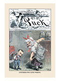 Puck Magazine: Another One Gone Wrong Autocollant mural par Joseph Keppler