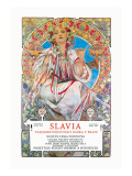Slavia Insurance Company Wall Decal by Alphonse Mucha