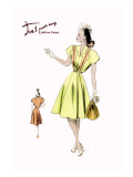 Spring Dress and Bag Autocollant mural