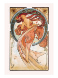 Taniec Kalkomania ścienna autor Alphonse Mucha