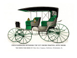 Four Passenger Extension Top Cut-Under Phaeton with Doors Wall Decal