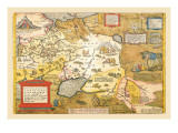 Map of Russia Vinilos decorativos por Abraham Ortelius