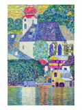 St. Wolfgang Church Autocollant mural par Gustav Klimt