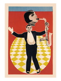 The Sax Jazz Dance Wall Decal