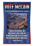 McCain on Evolution Wandabziehbild