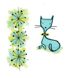 Astro Cat Wall Decal
