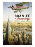 Braniff Airways, Manhattan, New York Wall Decal by Kerne Erickson