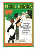 Public Opinion Autocollant mural