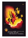 Vino de Espana Autocollant mural par Josep Renau Montoro