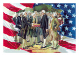 Washington's Inauguration as President Wall Decal