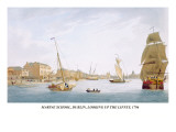 Marine School, Dublin, Looking Up the Liffey, 1796 Wall Decal by James Malton