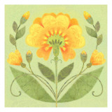 Floral Square II Vinilos decorativos Floral Square II Vinilos decorativos