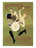 Woman and Pan with Drum Wall Decal by Carsten Ravn