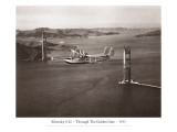 Sikorsky S-42 a través del Golden Gate, San Francisco, California, 1935 Vinilos decorativos por Clyde Sunderland