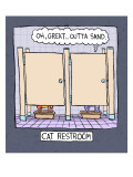 Cat Restroom Wall Decal