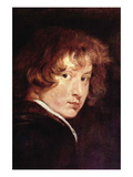 Van Dyk Self Portrait Wall Decal by Sir Anthony Van Dyck