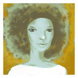 Female Portrait Color Series, No.2 Wall Decal