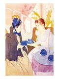 Tea In The Afternoon Wall Decal by Mary Cassatt