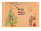 Merry Christmas To Mother Decalque em parede por Norma Kramer Merry Christmas To Mother Decalque em parede por Norma Kramer