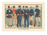 U.S. Navy Uniforms 1899 Wall Decal by Werner 