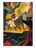 Russian Ballet Autocollant mural par Auguste Macke
